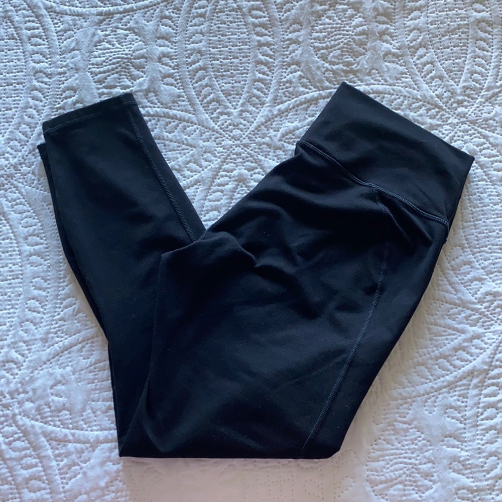 Black power hold fabletics leggings